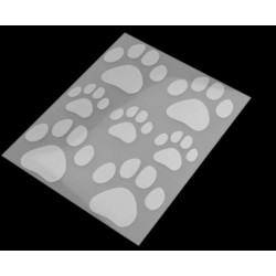 Stickerbogen reflektierende Aufbügler - Pfote